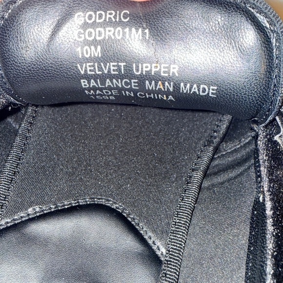 Steve Madden Godric Black Velvet Bit Loafers Gold Hardware Men’s 10M NEW